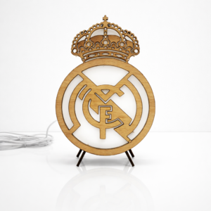 Lámpara quitamiedos personalizada de madera con nombre